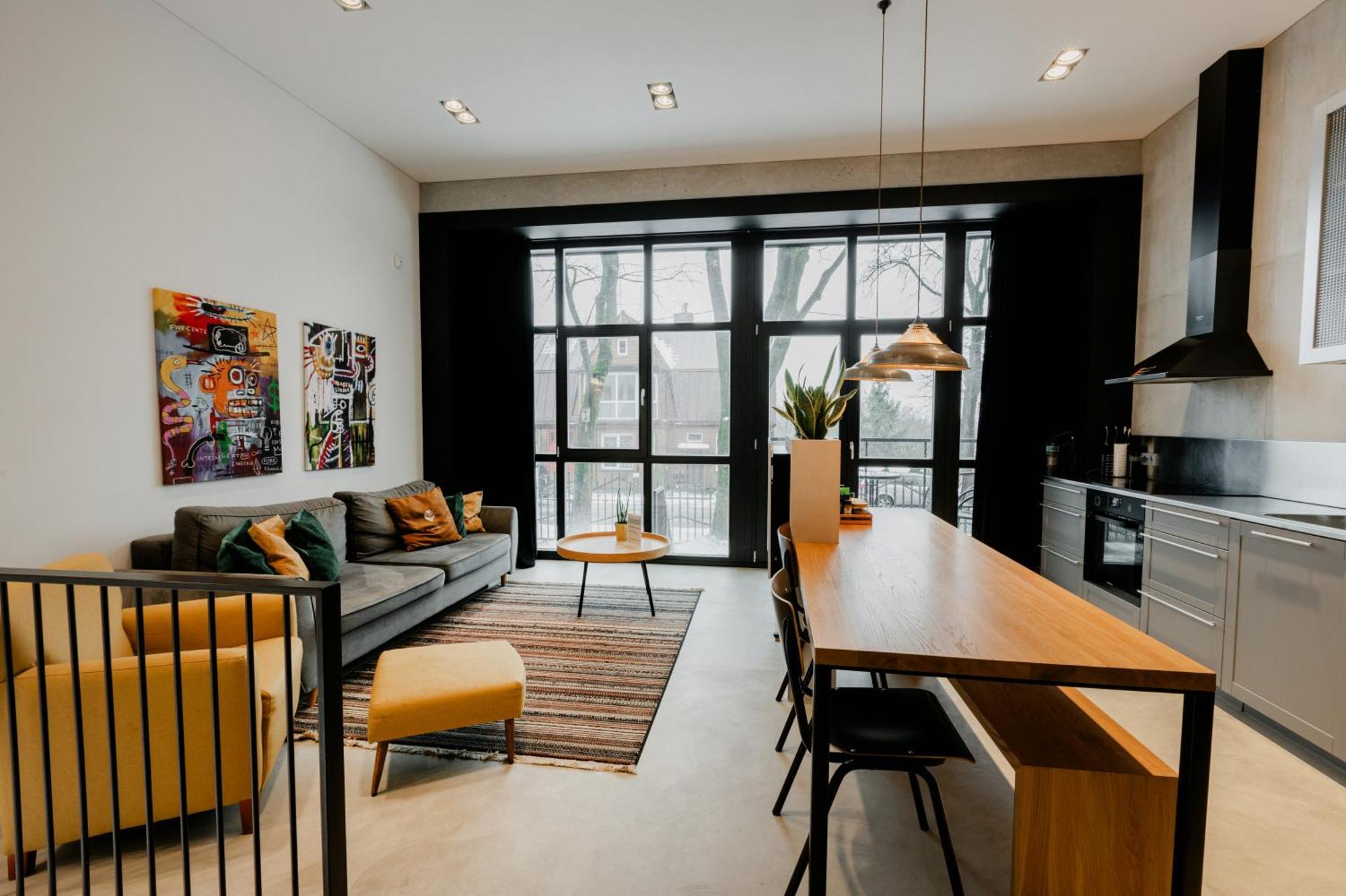 Modern And Spacious Loft Type Apartment 8 With Free Private Parking By "Owl Jazz Apartments" 考纳斯 外观 照片